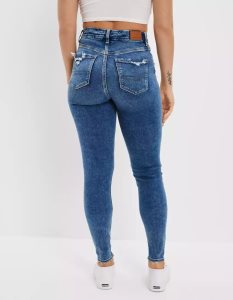 Jeans American Eagle Mujer Azules Mexico Online - Comprar American